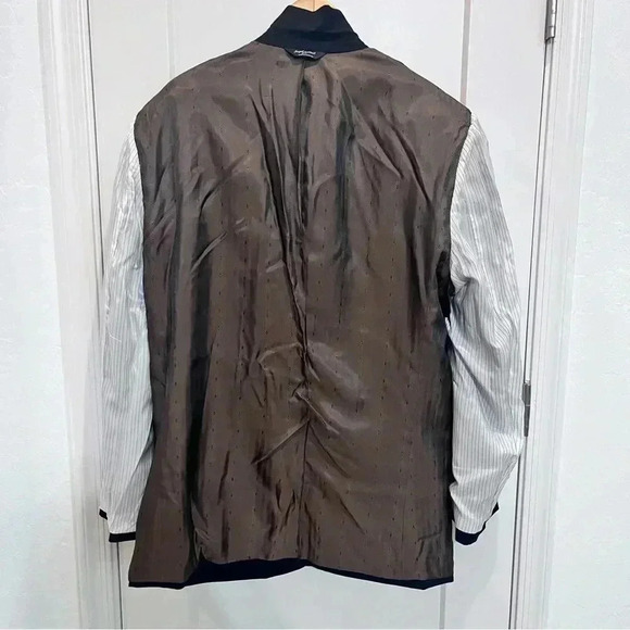 Joseph & Feiss Gold 48L Navy Blue Blazer 100% wool multiple pockets - Picture 2 of 11